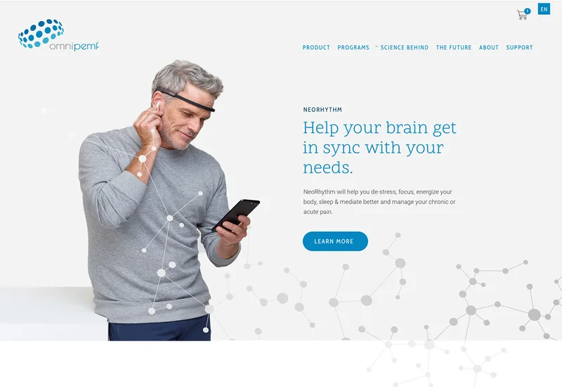 NeoRhythm, Homepage hero