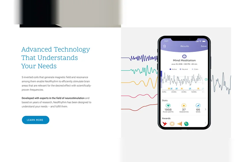 NeoRhythm, App results screen