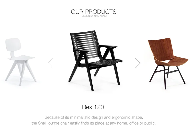 Rex Kralj, Product carousel