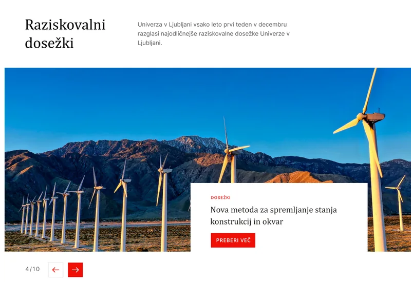 University of Ljubljana, Research highlights