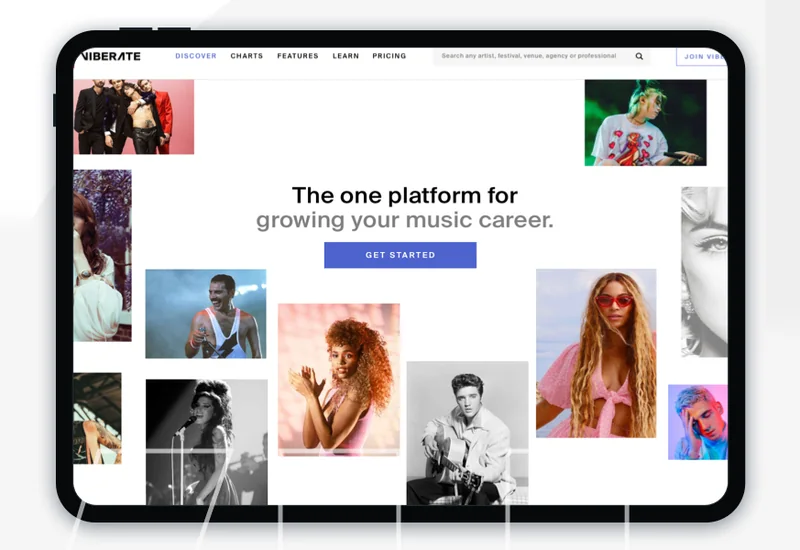 Viberate, Tablet layout