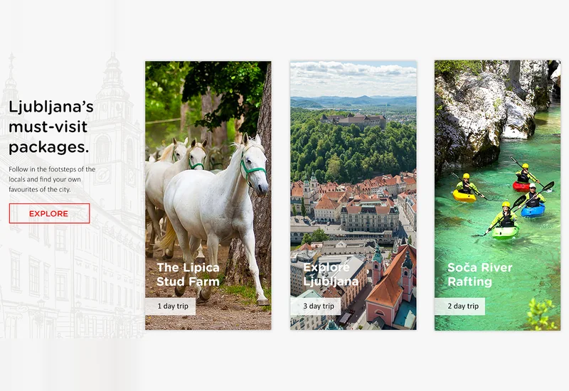 Visit Ljubljana, Must visit packages